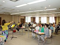 腹式呼吸特訓中