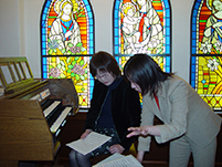 久野先生にJazzの特訓中