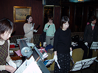 トーンチャイムの練習風景